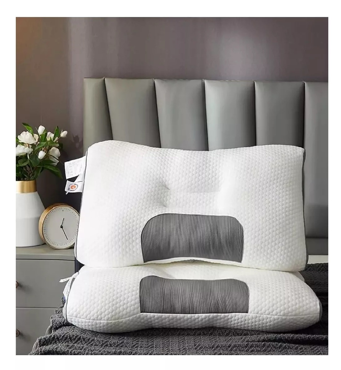 Miniatura 2 de Combo De 2 Almohadas 3d Algodon Full Cal